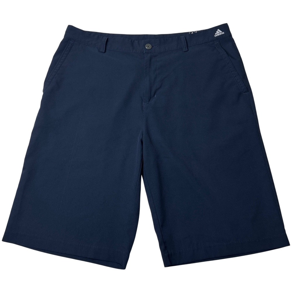Adidas Mens Adizero Performance Golf Shorts Size 35 Navy Blue Sporty Performance